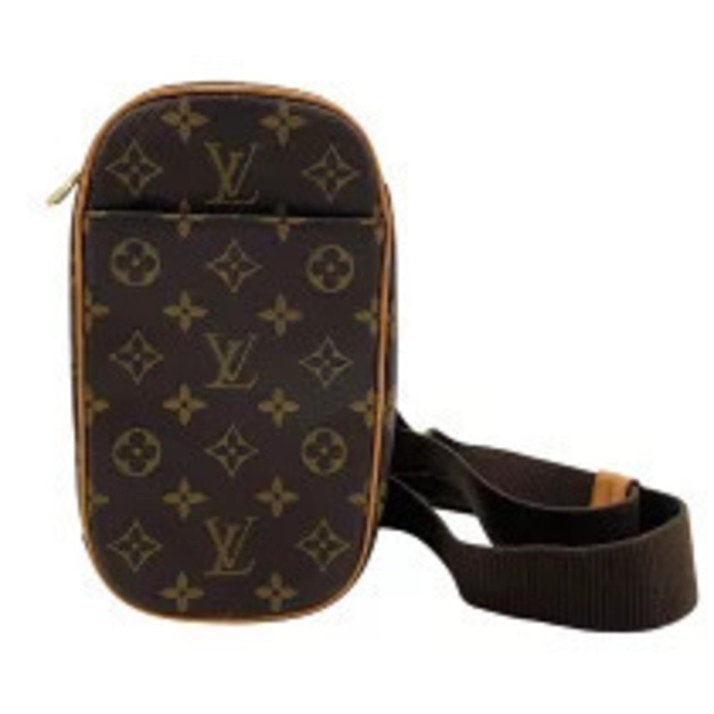 Louis Vuitton Pochette Gange Brown Monogram Canvas Leather Body Bag